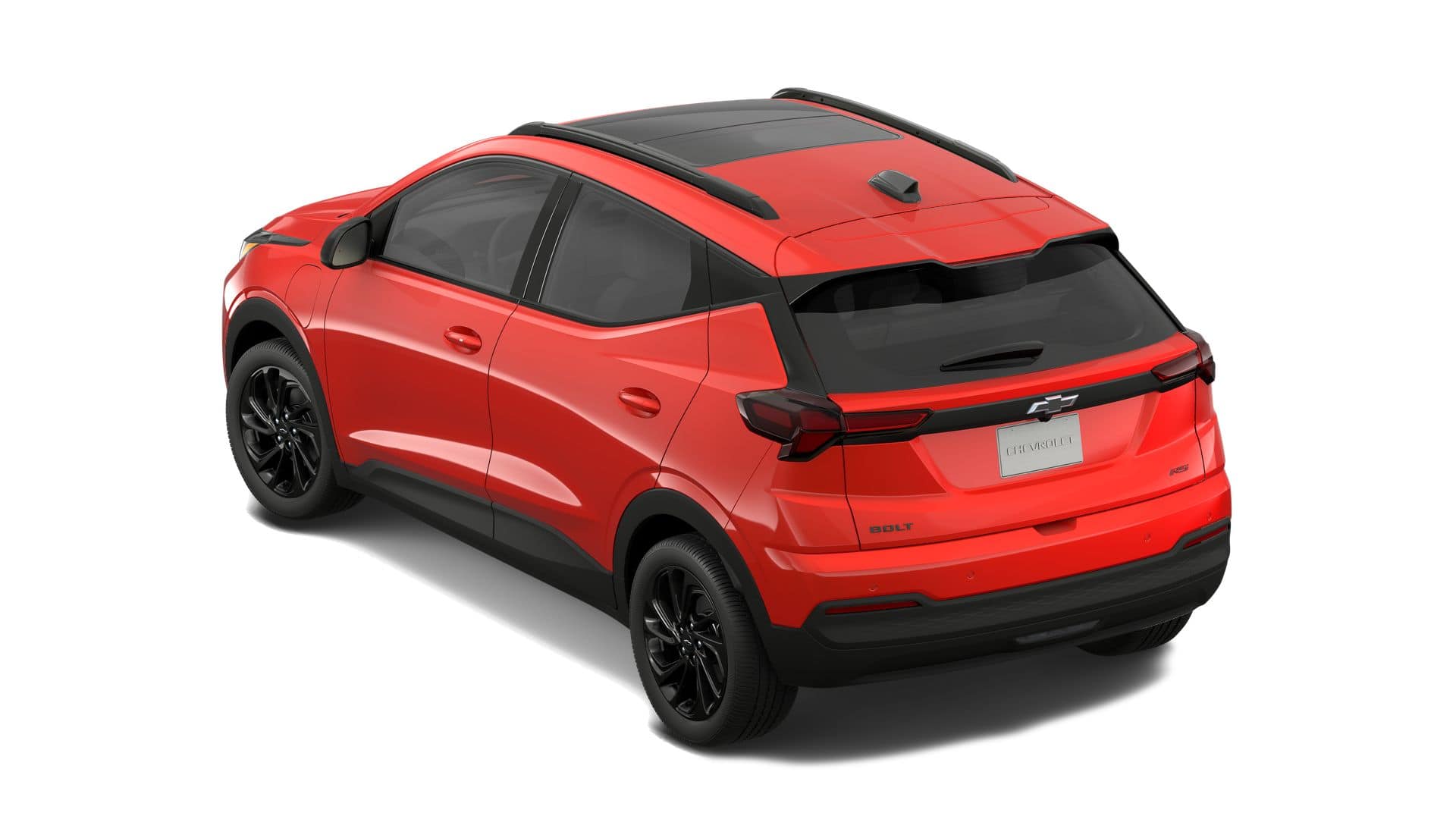 2027 Chevrolet Bolt — rear three-quarter view